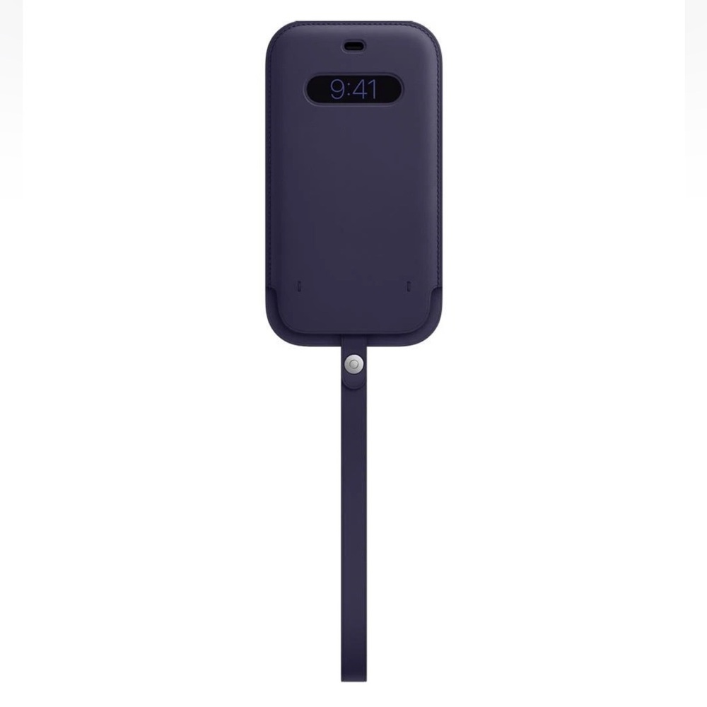 Apple Baltic Blue Leather Sleeve for iPhone 12 Pro Max